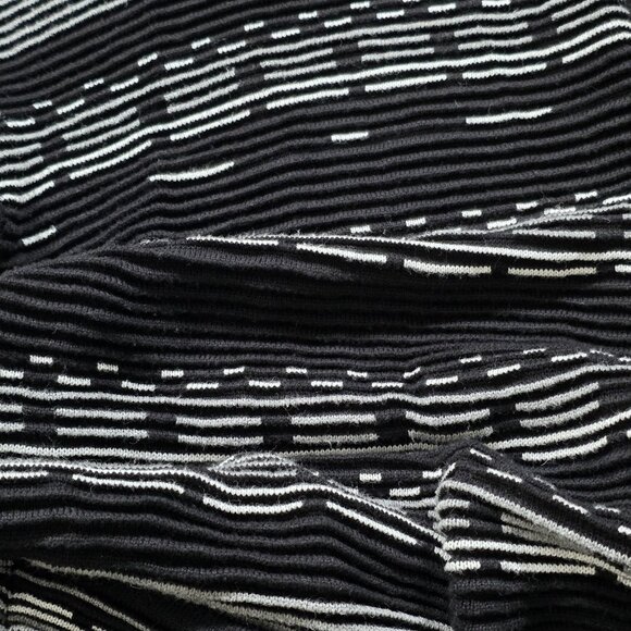 Marla Wynne Cardigan Womens L Black White 3/4 Sleeve Slouchy Cottage Lagenlook - Picture 12 of 16